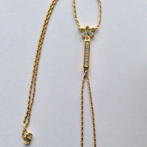 Delicate Y Gold Necklace